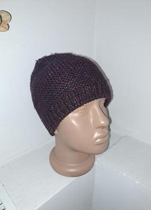Зимняя вязаная шапка бини