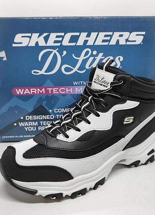 Стильные теплые ботинки skechers d' lites оригинал