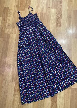 Сарафан сукня максі з метеликами marks&spenser
