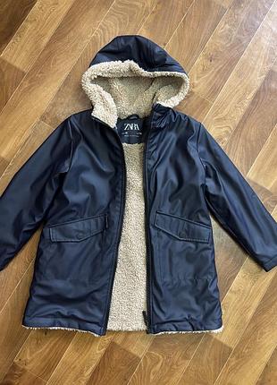 Утеплена парка, куртка zara