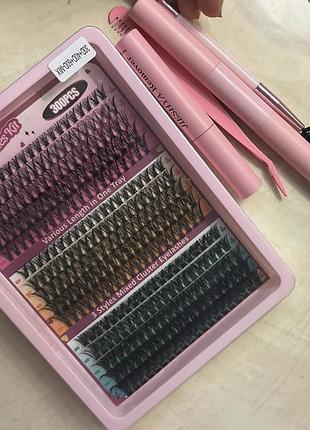 Накладні вії пучки вій ресницы накладные