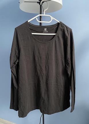 Базовий коричневий лонгслів