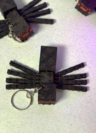 Брелок майнкрафт (minecraft) павук