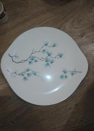 Винтажное сервировочное блюдо j&amp;g meakin "sol" из серии 1950-х годов.