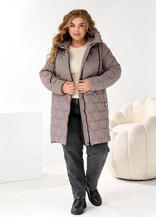 Куртка пуховик женский батальные размеры
