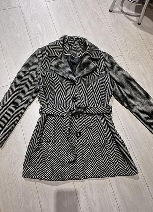 Пальто принт лесєнка