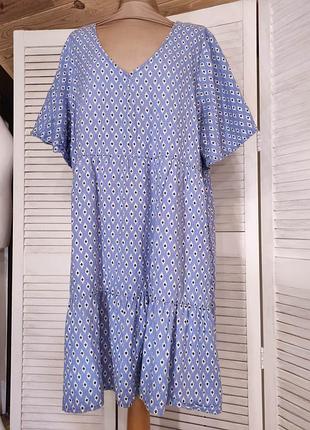 Платье лен/ вискоза