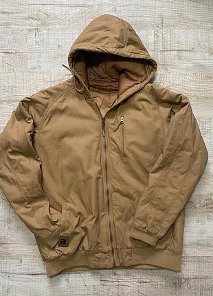 Мужская куртка wrangler riggs workwear utility с капюшоном большого размера
