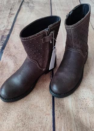 Ботинки для девочки geox, 31 р, кожа, 20 см