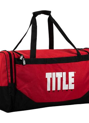 Спортивна сумка title boxing deluxe gear bag red