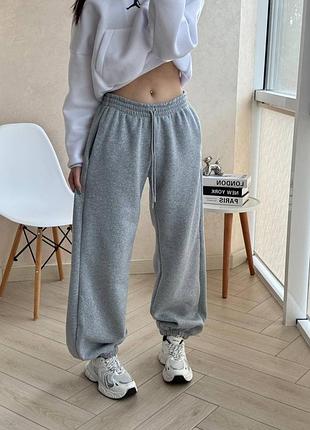 Штани теплі джогери фліс спортивні