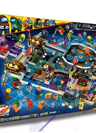 Величезний дитячий конструктор among us: космічний корабель для маленьких фанатів