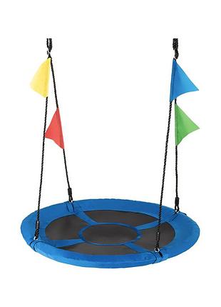 Садова гойдалка - гніздо outtec xxl з прапорцями синій