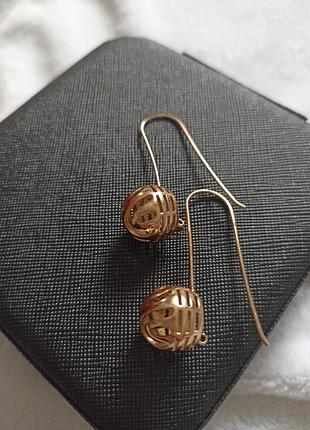 Сережки з медичного золота 585