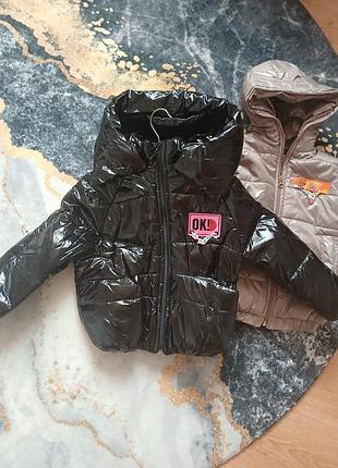 Куртка дитяча демісезон,  для дівчинки з капюшоном