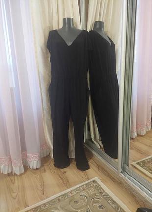 Комфортный с карманами комбинезон большого размера