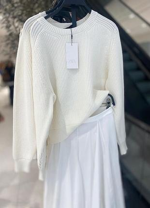 Оригінальний теплий вільний светр з нової колекції new collection zara original.🤍