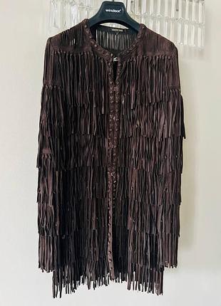 Roberto cavalli жакет натуральна шкіра