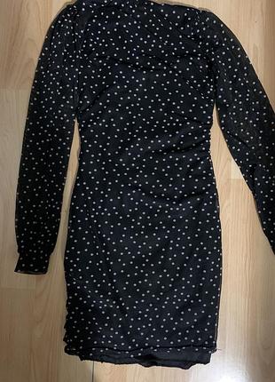 Сукня чорна в горошок 2