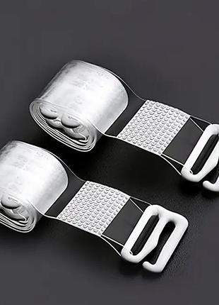 2 шт. невидимі нековзні бретелі для жіночих бра - безшовні плечові ремені