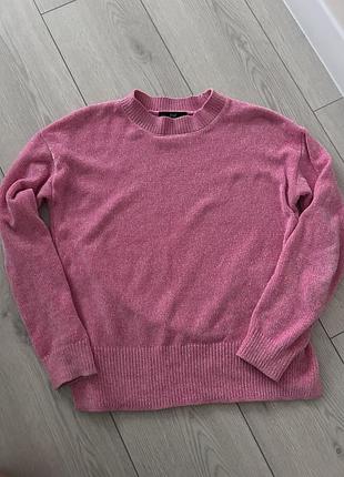 Гарний рожевий светр мягкий f&f