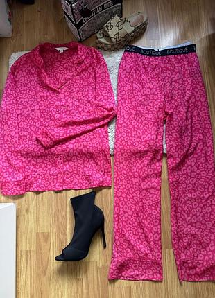 Піжама, домашній костюм леопард