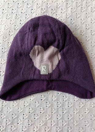 Тепла шапочка біні reima з мериносової вовни для дівчинки шапка шерстяна зимова шерсть мериноса