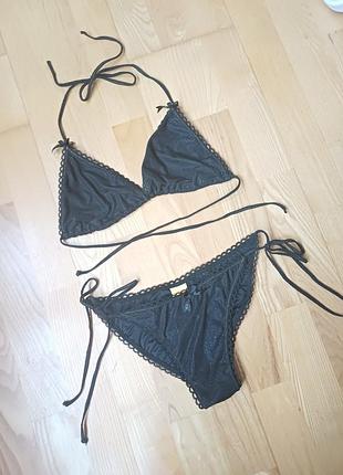 Купальник agua bendita в білизняному стилі блискучий трендовий купальник трусики бразиліано роздільний купальник шторка