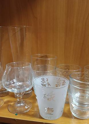 Набір склянок з 4-х країн: англія, бразилія, італія, таїланд/12шт