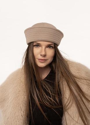 Морячка папайка жіноча кашемір бежева