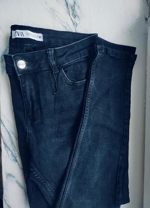 Джинси жіночі базові скіні, темно графітові