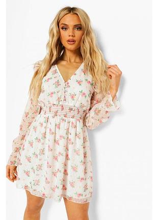 🥰 міні сукня в квітковий принт boohoo