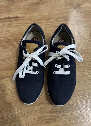 Кросівки чоловічі, верх мериносова вовна темно-сині jana relax, 42 р