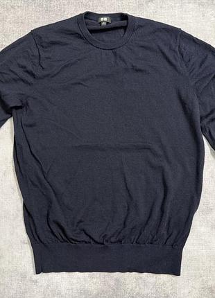 Чоловіча легка кофта джемпер із м’якої вовни