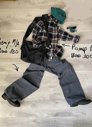 Винтажная рубашка в клетку