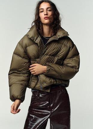 Короткий пуховик water repellent windproof