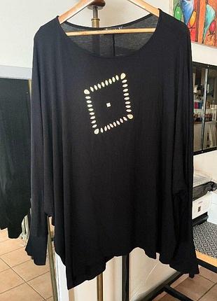 Асиметрична блуза вільного крою батал zas-k