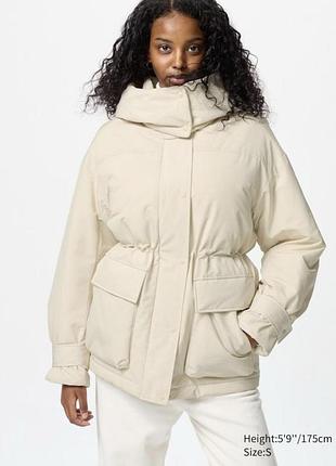 Пухова парка uniqlo cвiтла hybrid down coat