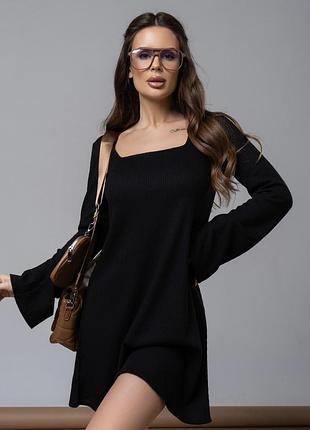 Платье короткое осеннее женское l. issa plus