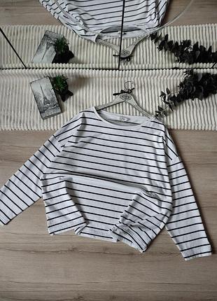 Плотный хлопковый лонгслив джемпер оверсайз m&amp;s батал