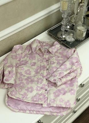 Куртка-вітровка стьобна внутрі утеплена , в гарних пастельних кольорах , 4-5 років (110 см)