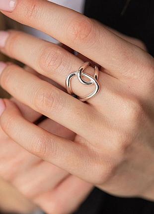 Срібне кільце каблучка розмір регулюється