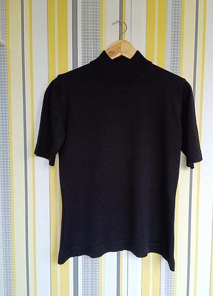 Кофта р.s almia свитер шерсть черная женская