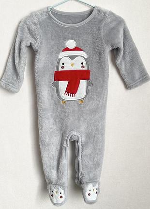 Теплий сліп   чоловічок для  дитини 3-6 місяців