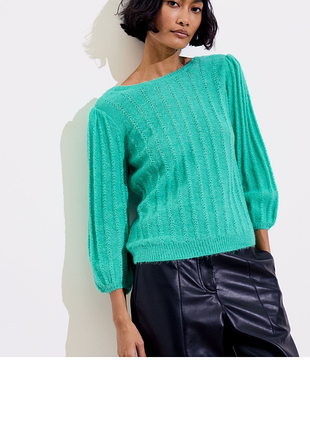 Стильний смарагдовий светр вовна + альпака oliver bonas