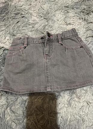 Юпкк джинсова на 1-2 роки