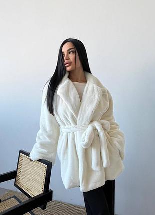 Шубка женская с поясом