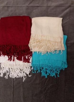 Новые кашемировые теплые шарфы