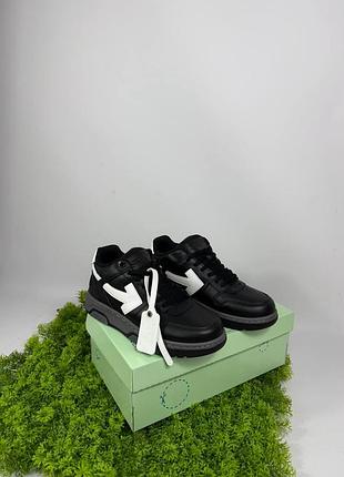 Кроссовки off-white office / черные офф вайт out of office одсы черные офисы