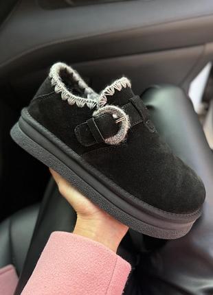 Автоледі уггі натуральна замша черевики низькі
